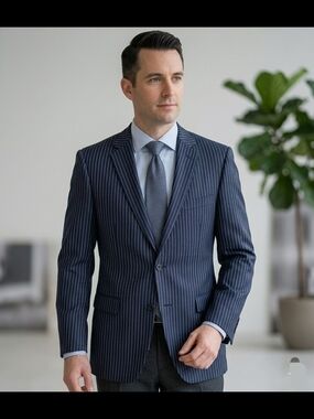 Seroussi Silver Label Luxury Blazer - Italian Reda Super 110’s Wool - Size 40